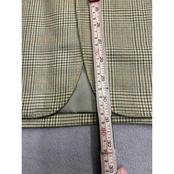 Loro Piana Blazer Mens 42 Green Plaid Cashmere Wool Silk Made Italy Sport Coat - Picture 2 of 10